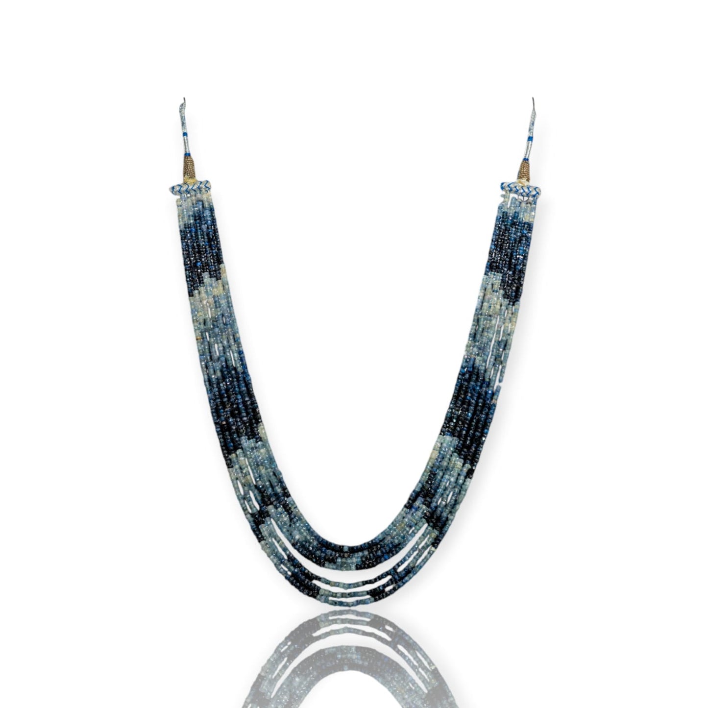 Seven Layer Blue Sapphire Necklace