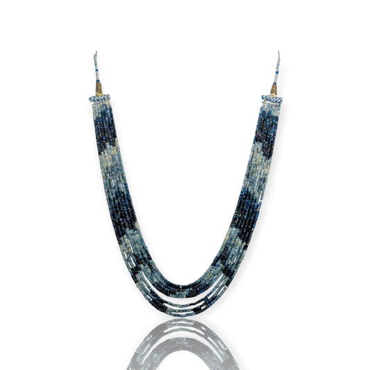 Seven Layer Blue Sapphire Necklace