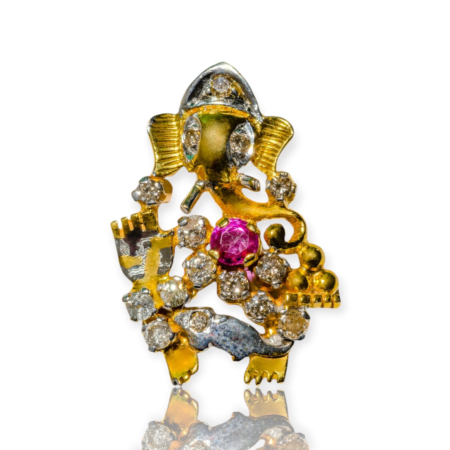 Ruby Heart Ganesha